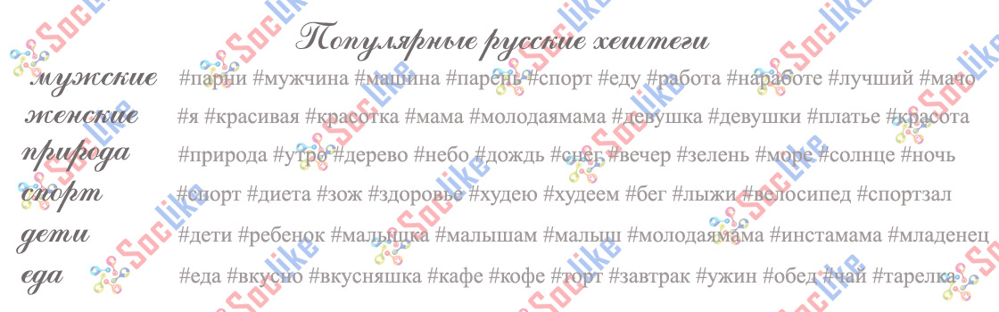 популярные хештеги в Инстаграме хештеги, инстаграм, популярные, русские