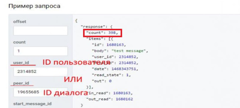 Сколько сообщений в диалоге Вконтакте может быть максимум