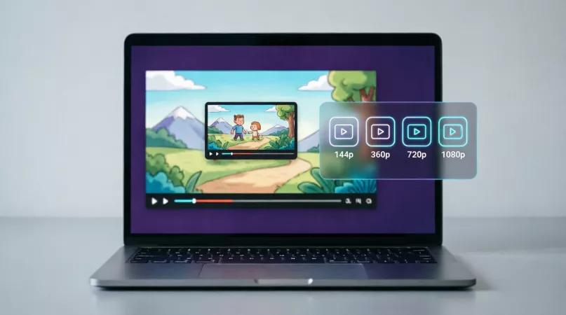 Выбор HD качества мультфильма в Rutube