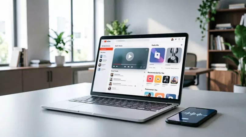 Плейлист с бесплатной музыкой на YouTube